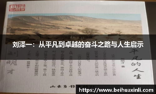 刘泽一：从平凡到卓越的奋斗之路与人生启示